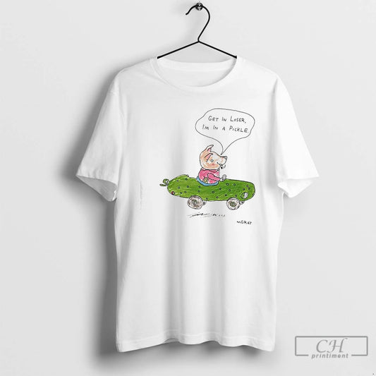 Classic Pig Pickle Car Get In Loser Im In A Pickle T-Shirts, Hoodie, Sweatshirt | WearSparks.com
