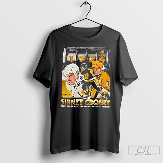 Classic Pittsburgh Penguins Sidney Crosby Pittsburgh All Time Points Leader 2025 T-Shirts, Hoodie, Sweatshirt
