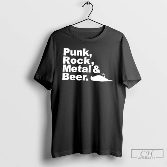 Classic Punk Rock Metal Beer Bird Graphic