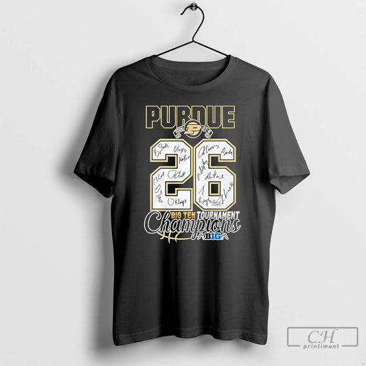 Classic Purdue Boilermakers 2026 Big Ten Champions Score Signatures