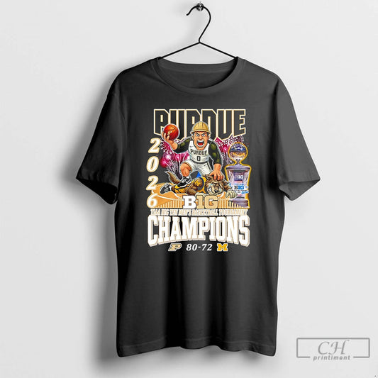 Classic Purdue Boilermakers 2026 Big Ten Mens Basketball Champions Macot Trophy