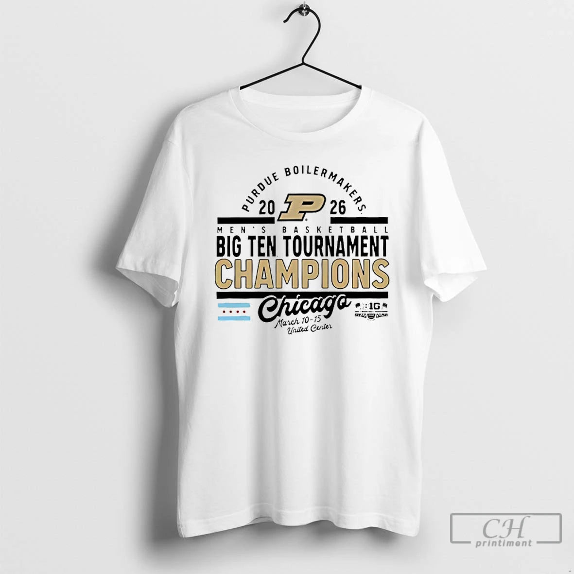 Classic Purdue Boilermakers 2026 Big Ten Mens Basketball Tournament Champions Bracket