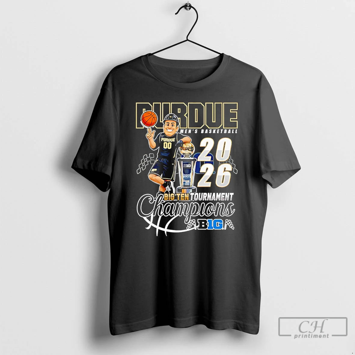 Classic Purdue Boilermakers 2026 Big Ten Tournament Champions Mascot