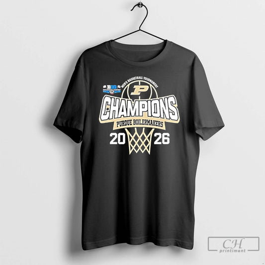 Classic Purdue Boilermakers 2026 Mens Basketball Big Ten Tournament Champions