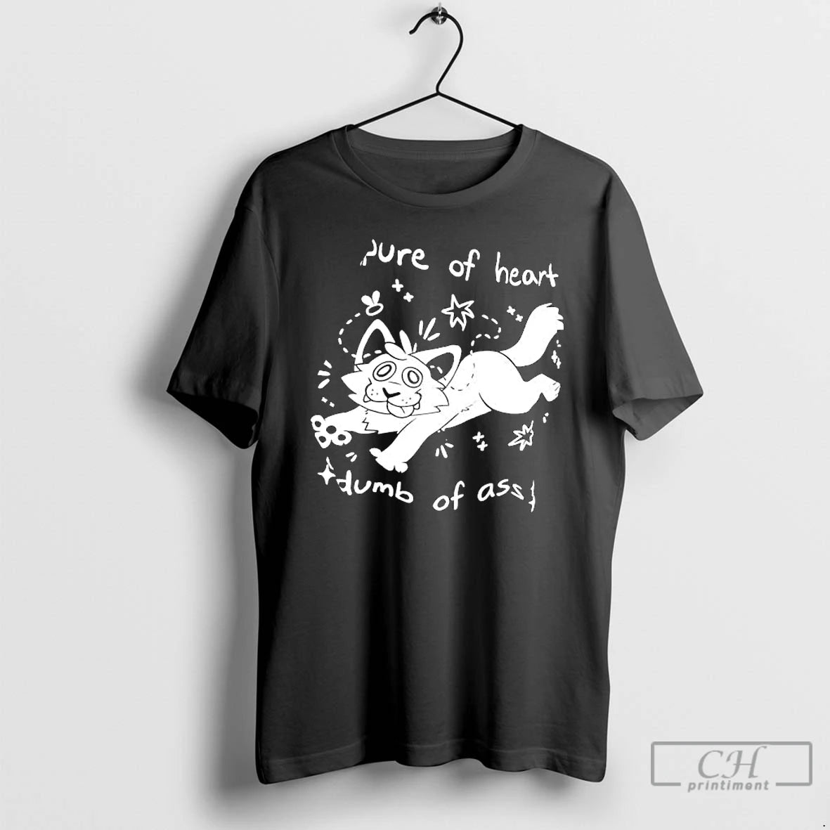 Classic Pure Of Heart Dumb Of Ass Cat Graphic T-Shirts, Hoodie, Sweatshirt | WearSparks.com