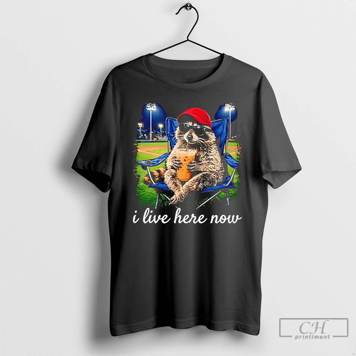 Classic Raccoon I Live Here Now