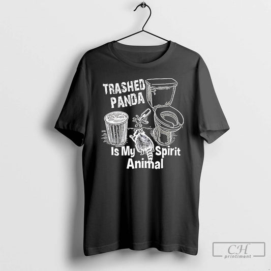 Classic Racoon Drunk Trashed Panda Is My Spirit Animal Meme T-Shirts, Hoodie, Sweatshirt | WearSparks.com