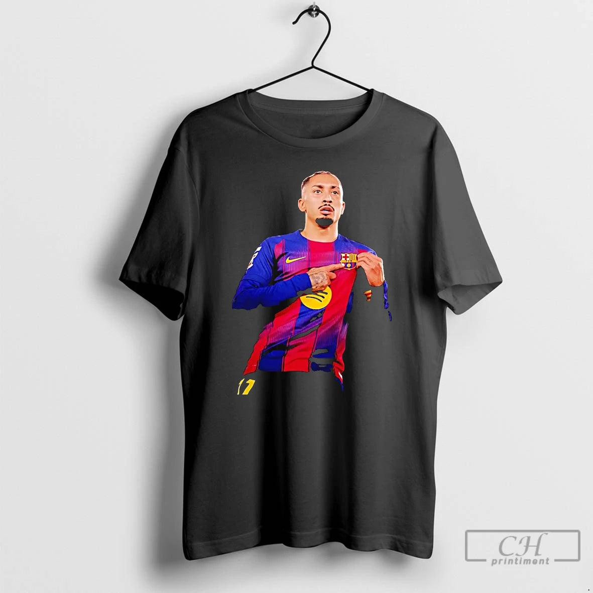 Classic Raphinha Goal Celebration Fc Barcelona T-Shirts, Hoodie, Sweatshirt | WearSparks.com