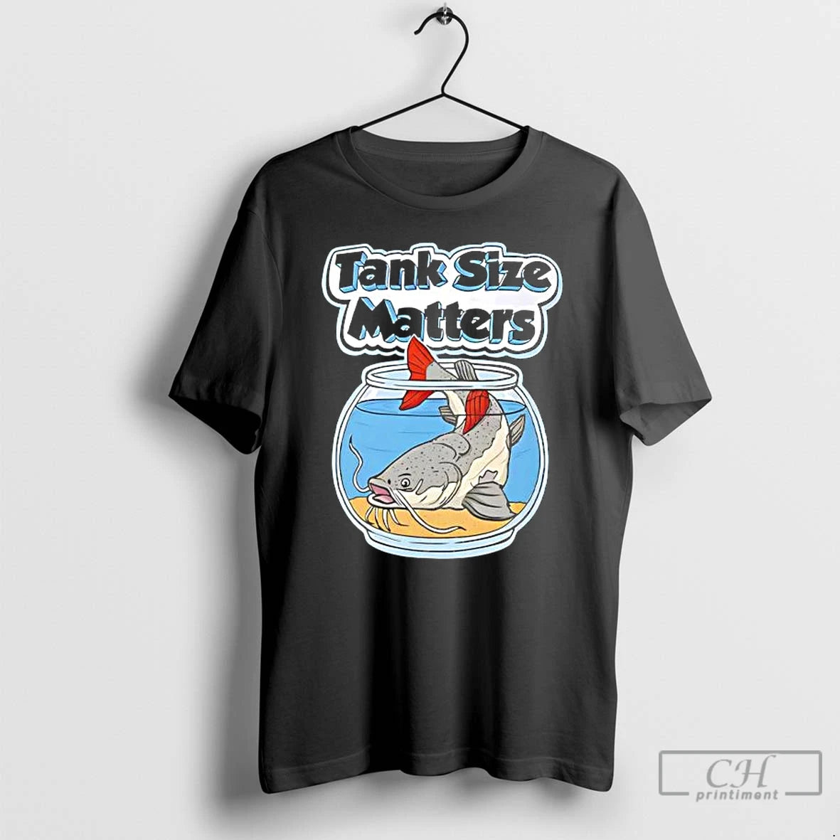 Classic Redtail Catfish Tank Size Matters Tee