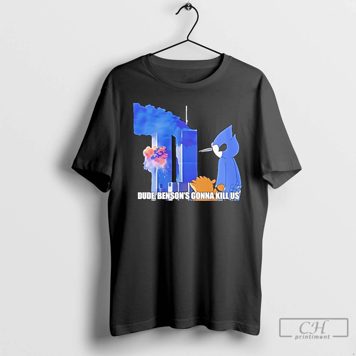 Classic Regular Show 911 Dude Bensons Gonna Kill Us T-Shirts, Hoodie, Sweatshirt | WearSparks.com