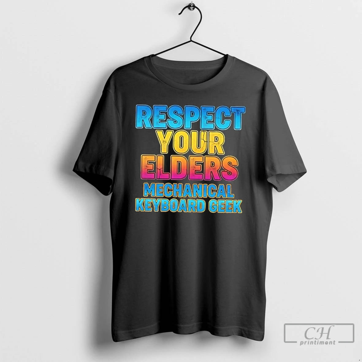 Classic Respect Your Elders Mechanical Keyboard Geek Funny T-Shirts, Hoodie, Sweatshirt | WearSparks.com