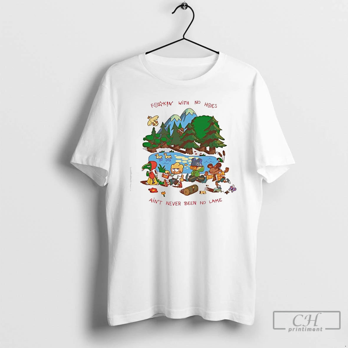 Classic Rhymezlikedimez Fookin With No Hoes Aint Never Been No Lame Graphic T Shirts Sweater Hoodie, Sweatshirt