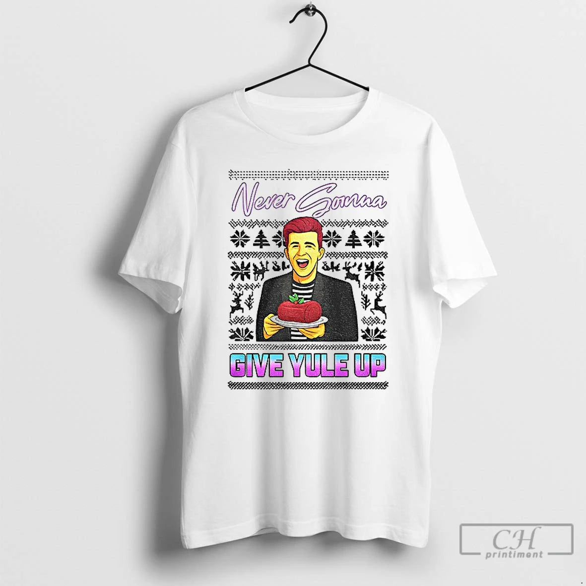 Classic Rick Astley Never Gonna Give Yule Up Merry Christmas T-Shirts, Hoodie, Sweatshirt | WearSparks.com