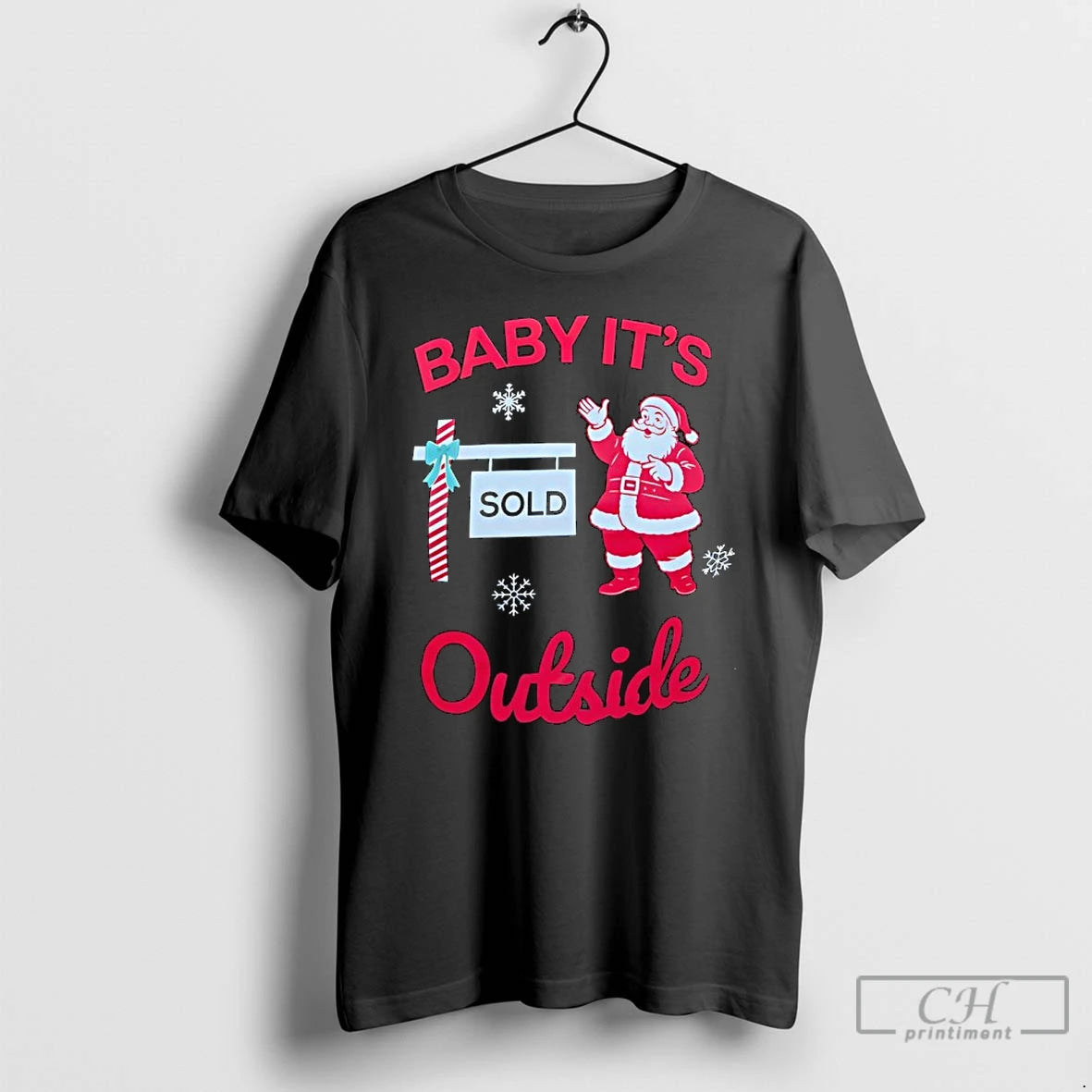 Classic Santa Claus Baby Its Outside Sold Sign Merry Christmas T-Shirts, Hoodie, Sweatshirt | WearSparks.com