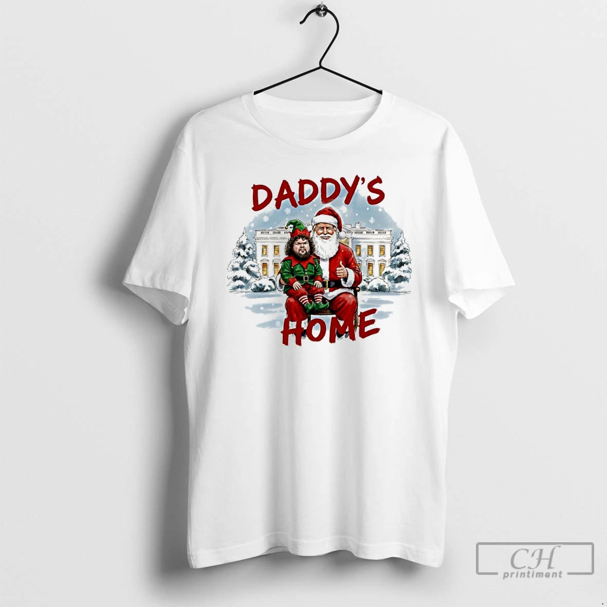 Classic Santas Trump And Vance Daddys Home White House Christmas T-Shirts, Hoodie, Sweatshirt | WearSparks.com
