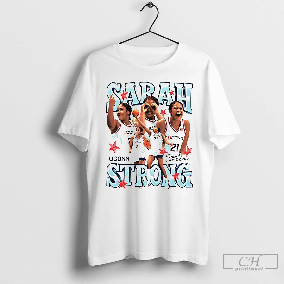 Classic Sarah Strong Uconn Huskies Basketball Nba Graphic Signature