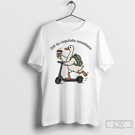 Classic Scooter Riding Ducks Self Care Off To Regulate Emotions