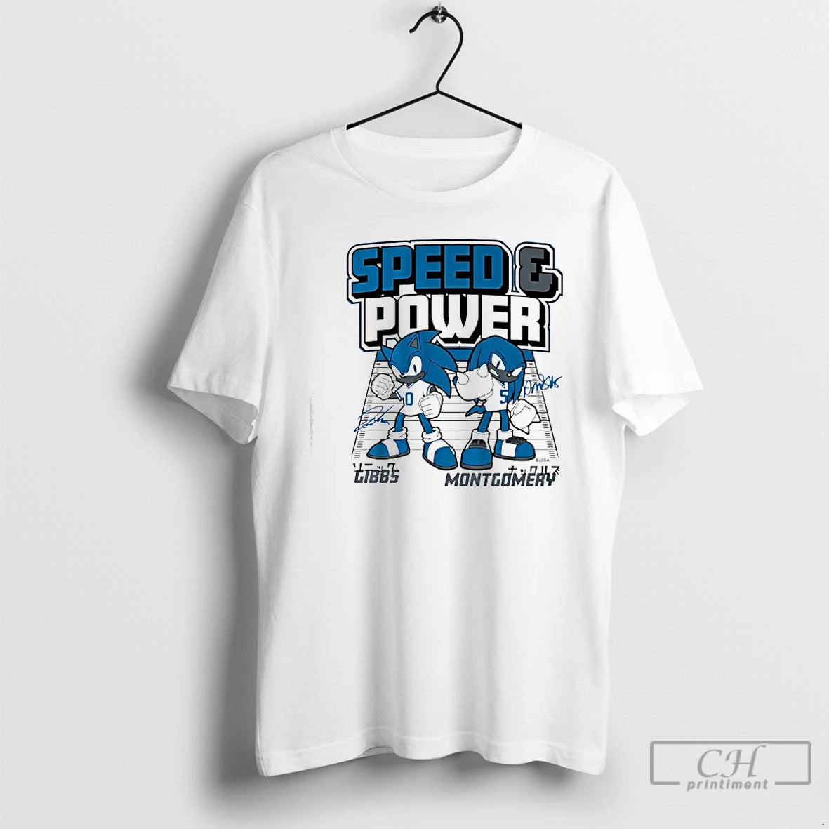 Classic Sega And Knuckles As Jahmyr Gibbs And David Montgomery Spead And Power Detroit Lions T-Shirts, Hoodie, Sweatshirt
