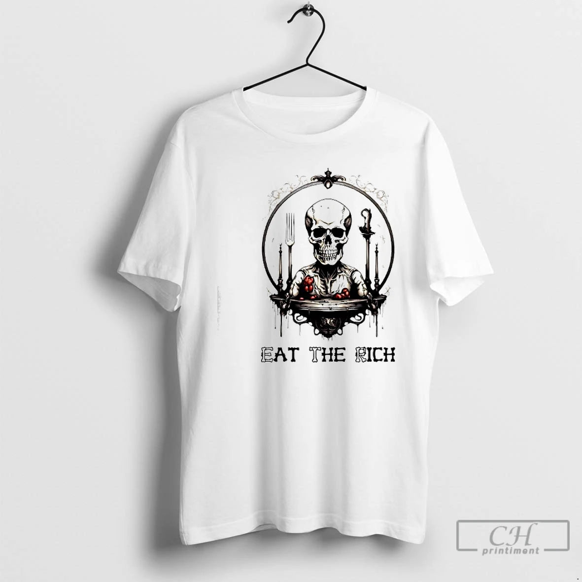 Classic Skeleton Eat The Rich Graphic T-Shirts, Hoodie, Sweatshirt | WearSparks.com