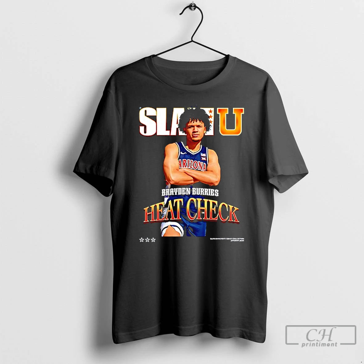 Classic Slamu Brayden Burries Basketball Player Arizona Wildcats Heat Check