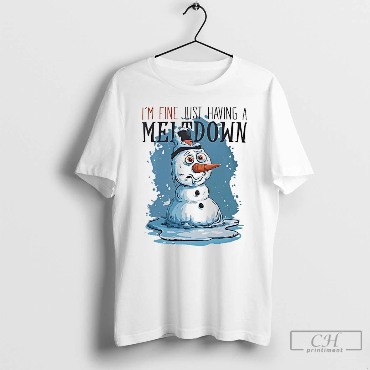 Classic Snowman Im Fine Just Having A Meltdown T-Shirts, Hoodie, Sweatshirt | WearSparks.com