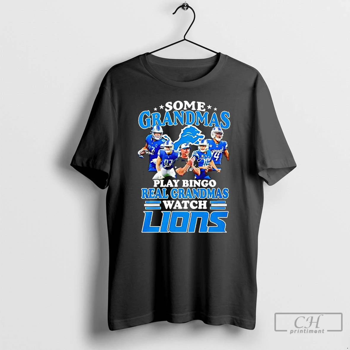 Classic Some Grandmas Play Bingo Real Grandmas Watch Detroit Lions Fan Loyalty And Dedication T-Shirts, Hoodie, Sweatshirt