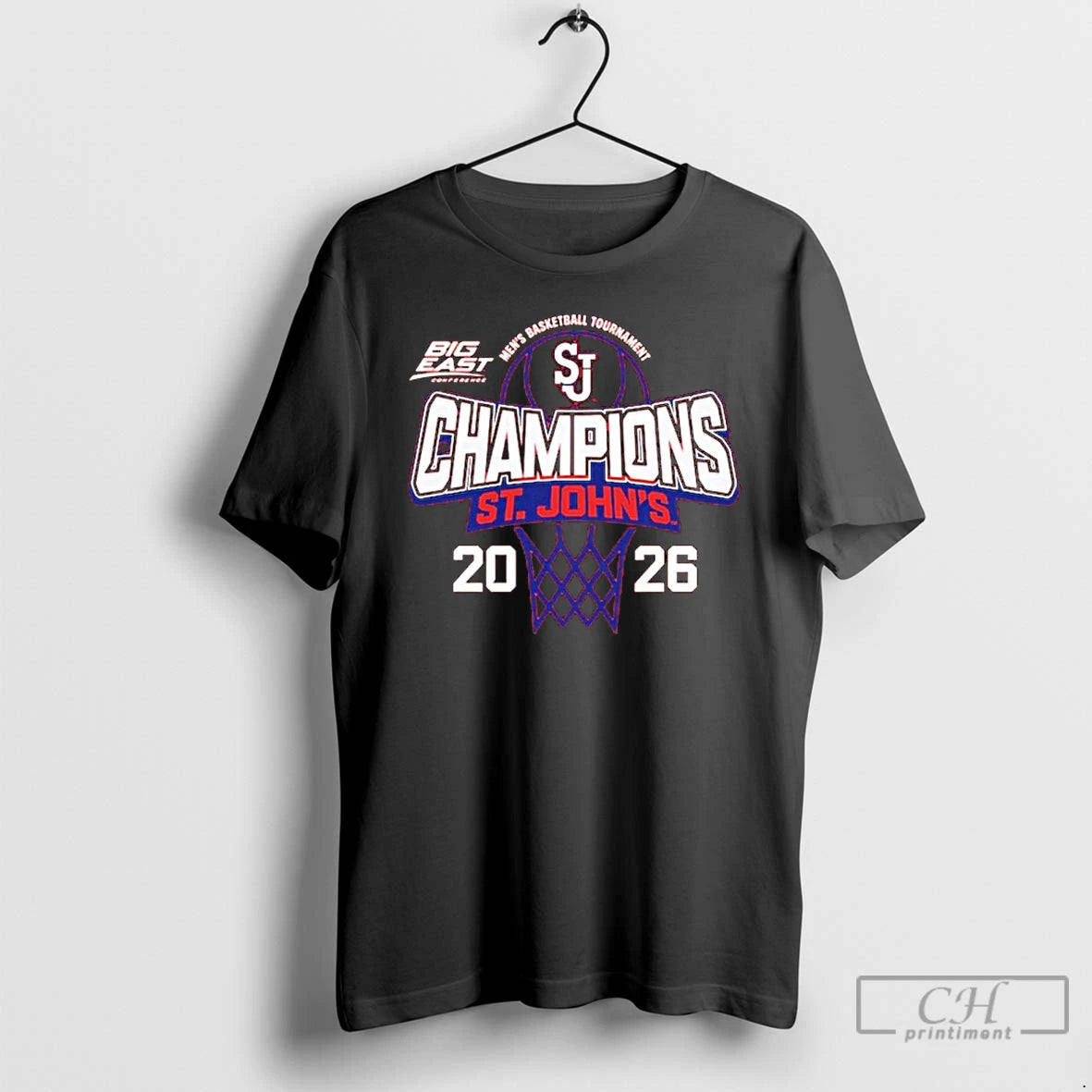 Classic St Johns Red Storm 2026 Big East Mens Basketball Tournament Champions T Shirts Sweater