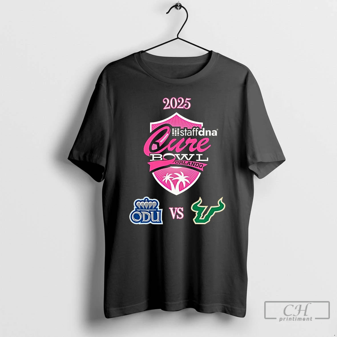 Classic Staffdna Cure Bowl Old Dominion Vs South Florida Matchup At Camping World Stadium In T-Shirts, Hoodie, Sweatshirt