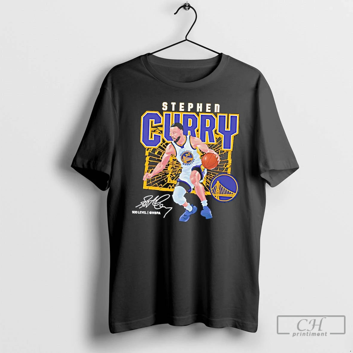 Classic Steph Curry Golden State Warriors Shattered Signature Graphic