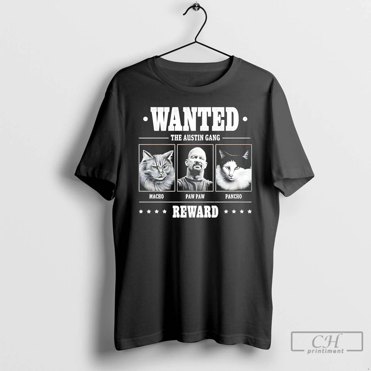 Classic Steve Austin Wanted The Austin Gang T-Shirts, Hoodie, Sweatshirt | WearSparks.com