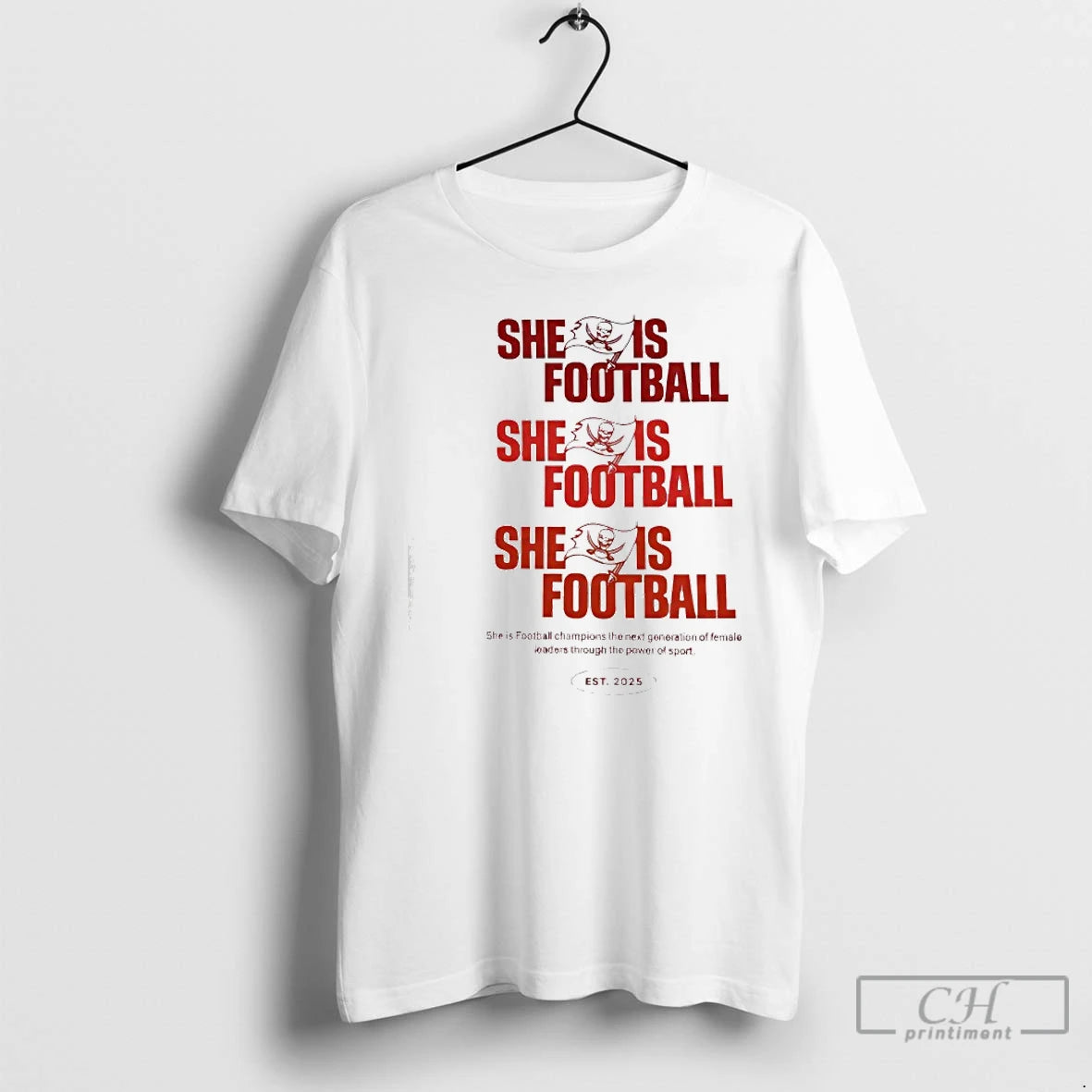 Classic Tampa Bay Buccaneers She Is Football Est 2025 T-Shirts, Hoodie, Sweatshirt | WearSparks.com