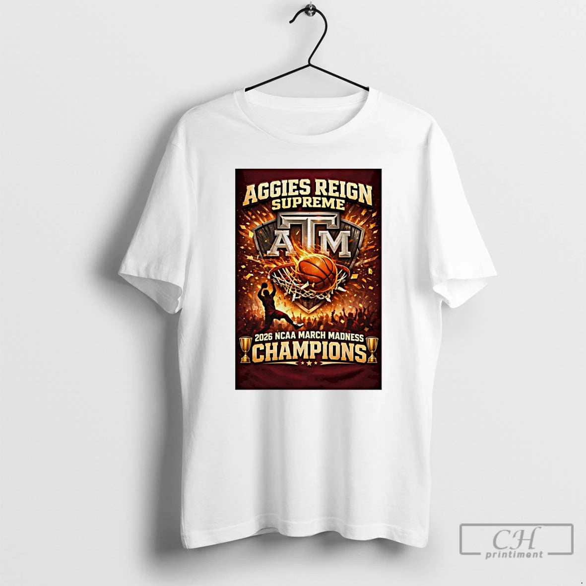 Classic Texas Am Aggies 2026 March Madness Champions Basketball