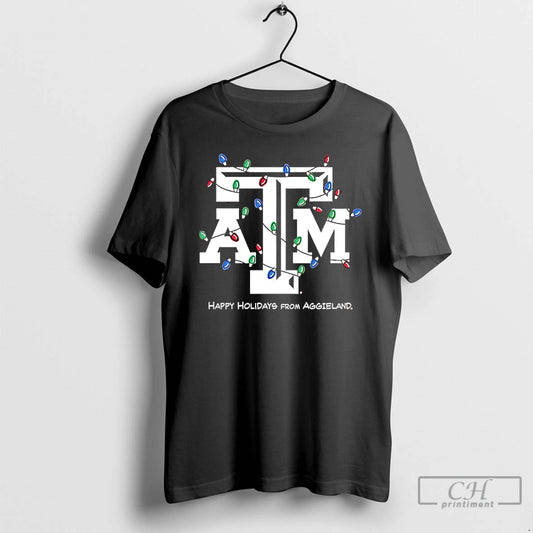 Classic Texas Am Happy Holidays From Aggieland Christmas 2025 T-Shirts, Hoodie, Sweatshirt | WearSparks.com