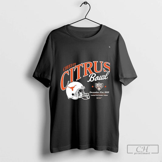Classic Texas Longhorns 2025 Cheez It Citrus Bowl Helmet Chriast T-Shirts, Hoodie, Sweatshirt | WearSparks.com