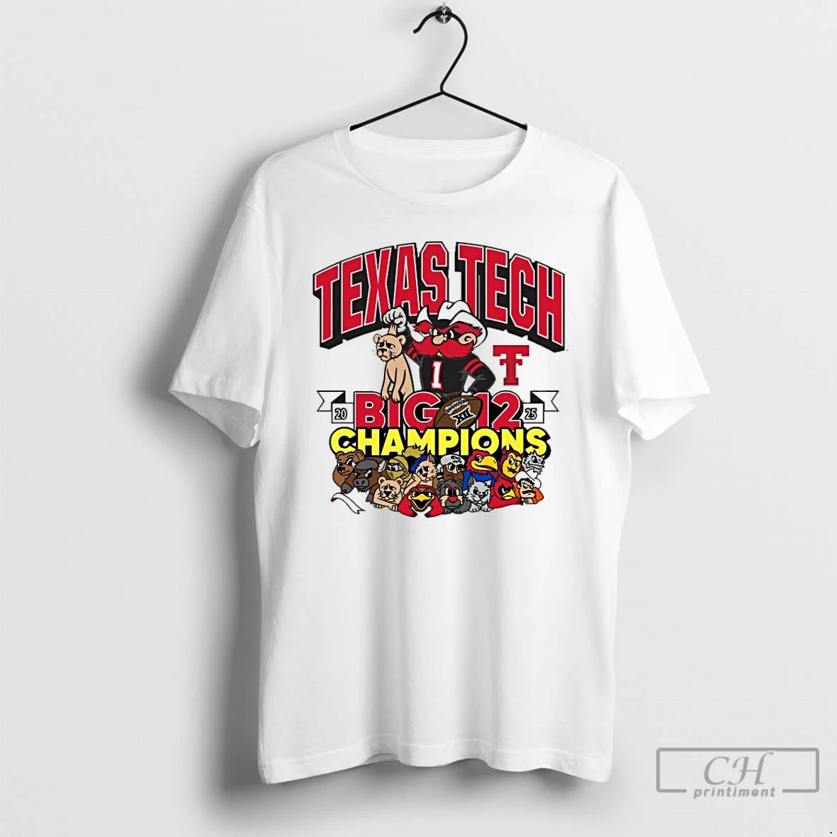 Classic Texas Tech Big 12 Champs 2025 Mascot T-Shirts, Hoodie, Sweatshirt | WearSparks.com