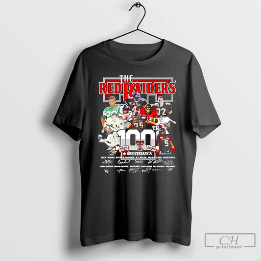 Classic Texas Tech Red Raiders 100th Anniversary 1925 2025 Signatures T-Shirts, Hoodie, Sweatshirt | WearSparks.com