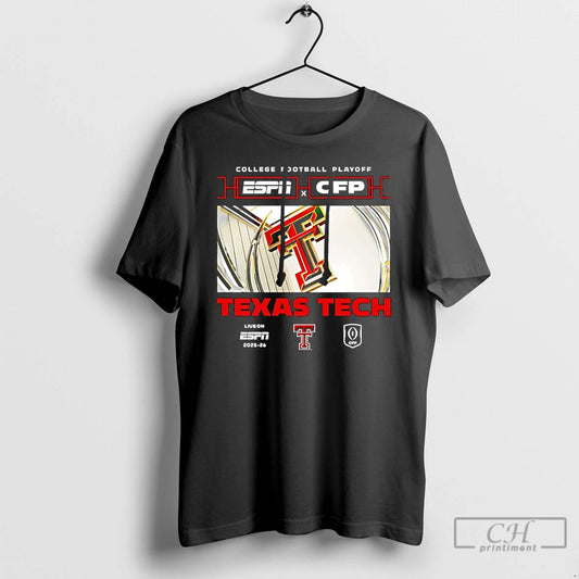 Classic Texas Tech Red Raiders 2025 26 College Football Playoff Espn Window T Shirts Sweater Hoodie, Sweatshirt