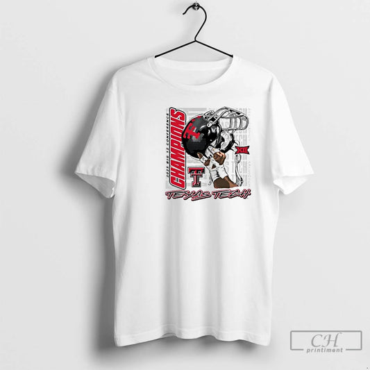 Classic Texas Tech Red Raiders 2025 Big 12 Champions Raise Em Up Circle White T-Shirts, Hoodie, Sweatshirt | WearSparks.com