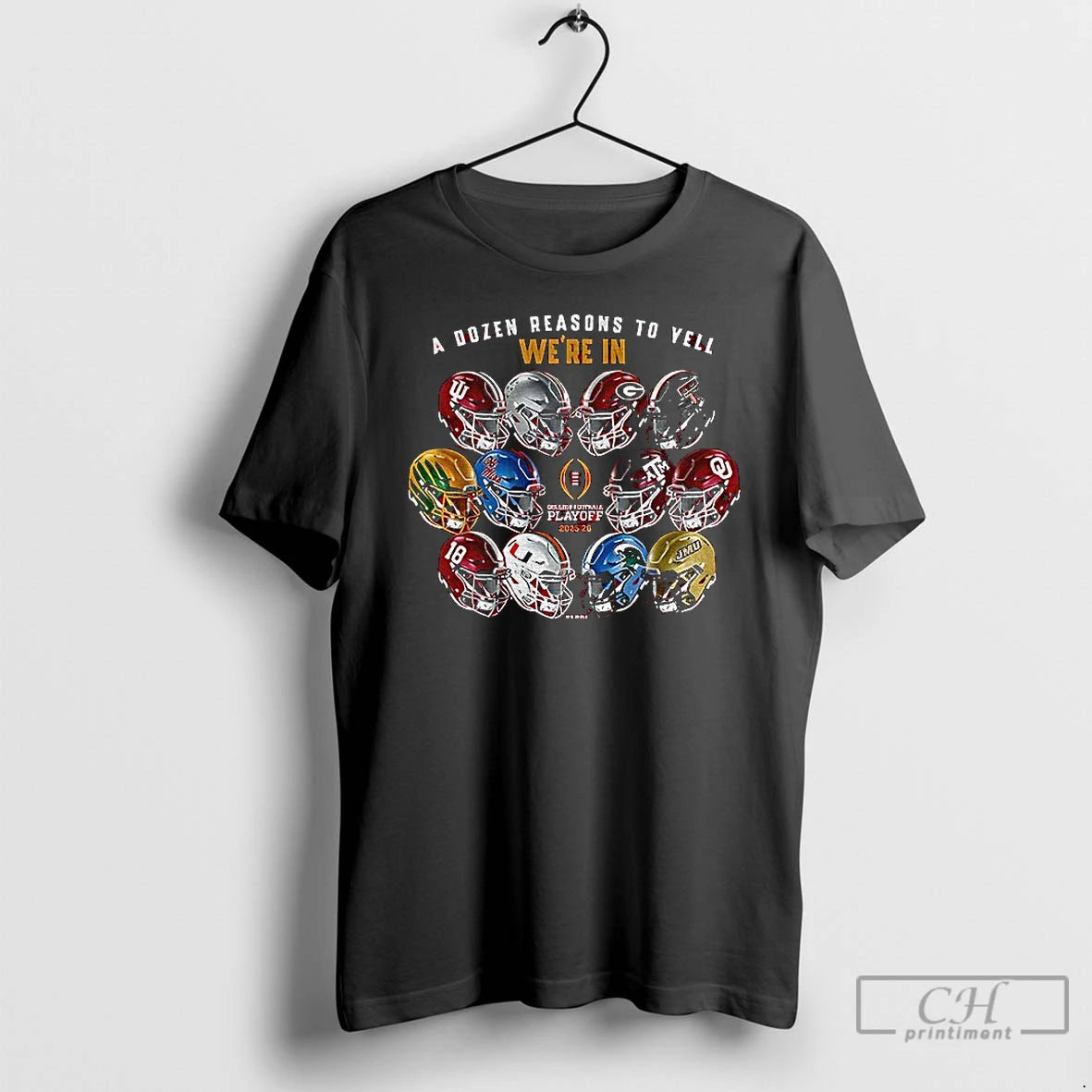 Classic Texas Tech Red Raiders 2025 Cfp 12 Team Helmets A Dozen Reasons To Yell T-Shirts, Hoodie, Sweatshirt | WearSparks.com