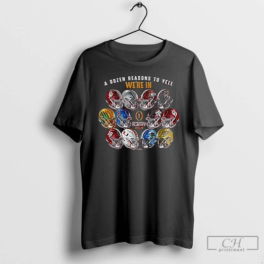 Classic Texas Tech Red Raiders 2025 Cfp 12 Team Helmets A Dozen Reasons To Yell T-Shirts, Hoodie, Sweatshirt | WearSparks.com