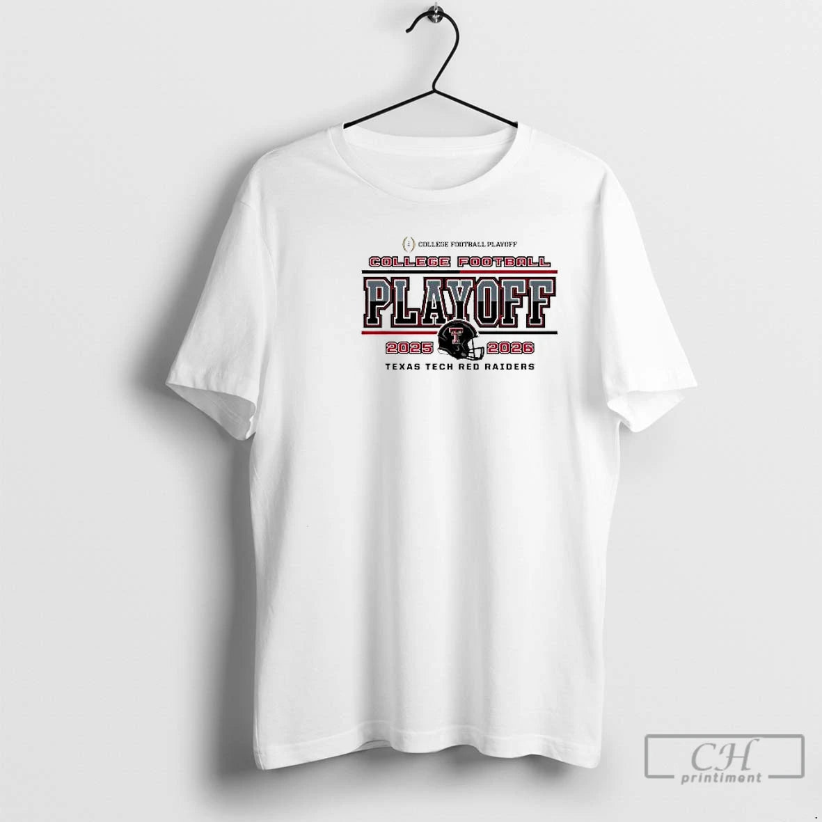Classic Texas Tech Red Raiders Big 12 Football Champions Cfp Speed Helmet Circle White T-Shirts, Hoodie, Sweatshirt