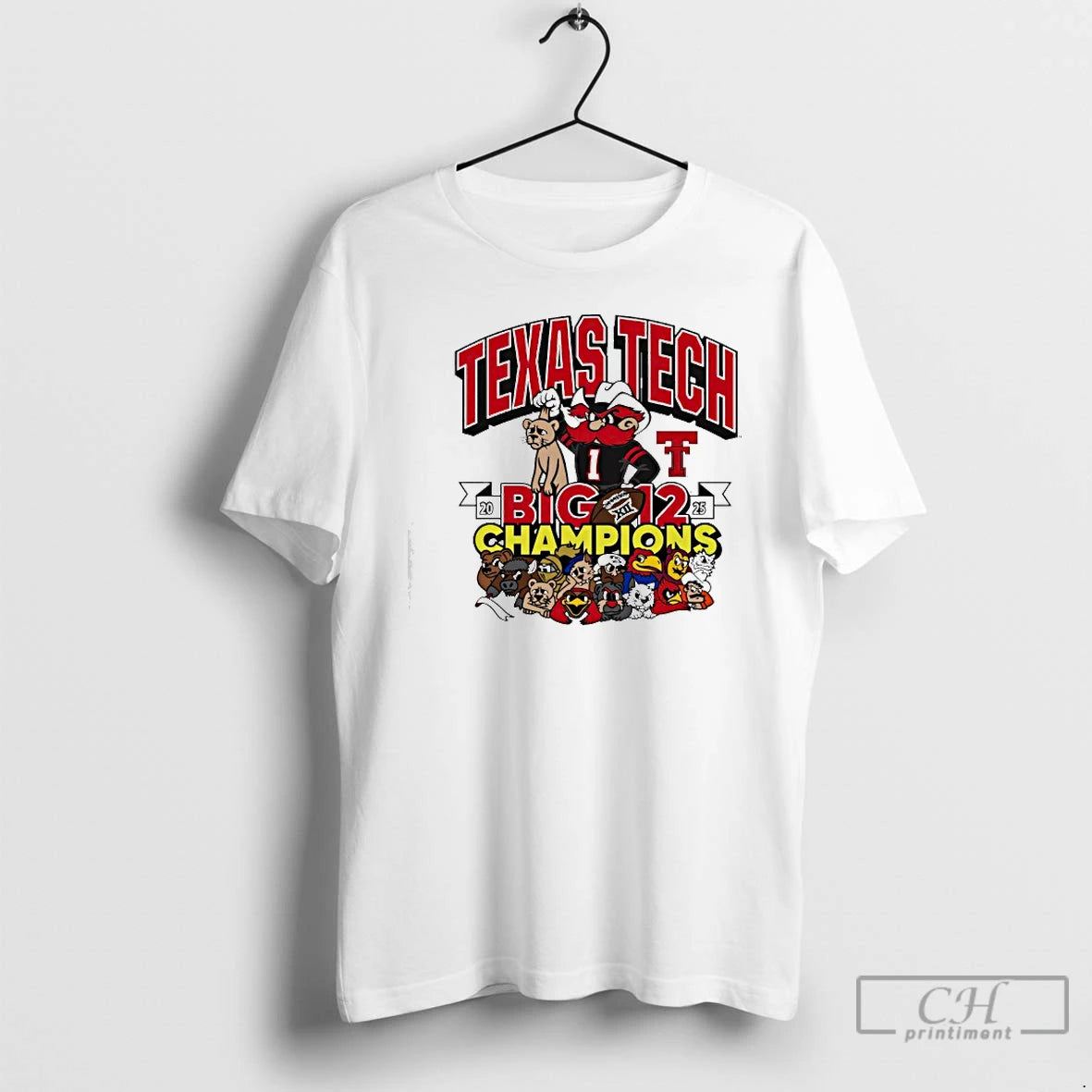 Classic Texas Tech Red Raiders Big 12 Football Champs Mascots Winner T-Shirts, Hoodie, Sweatshirt | WearSparks.com