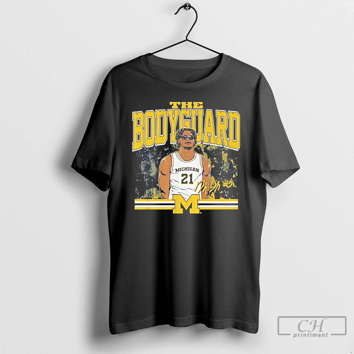 Classic The Bodyguard Morez Johnson Jr Michigan Basketball Signature