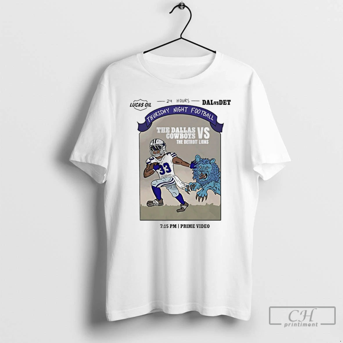 Classic The Dallas Cowboys Vs The Detroit Lions 2025 Thursday Night Football T Shirts Sweater Hoodie, Sweatshirt