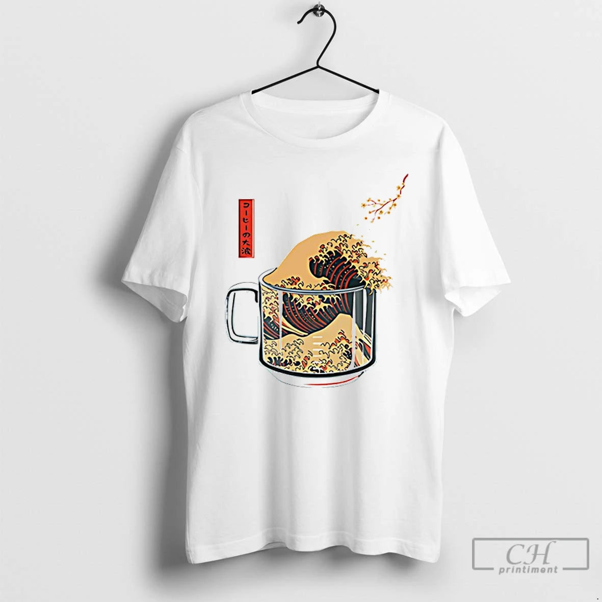 Classic The Great Wave Of Coffee Graphic