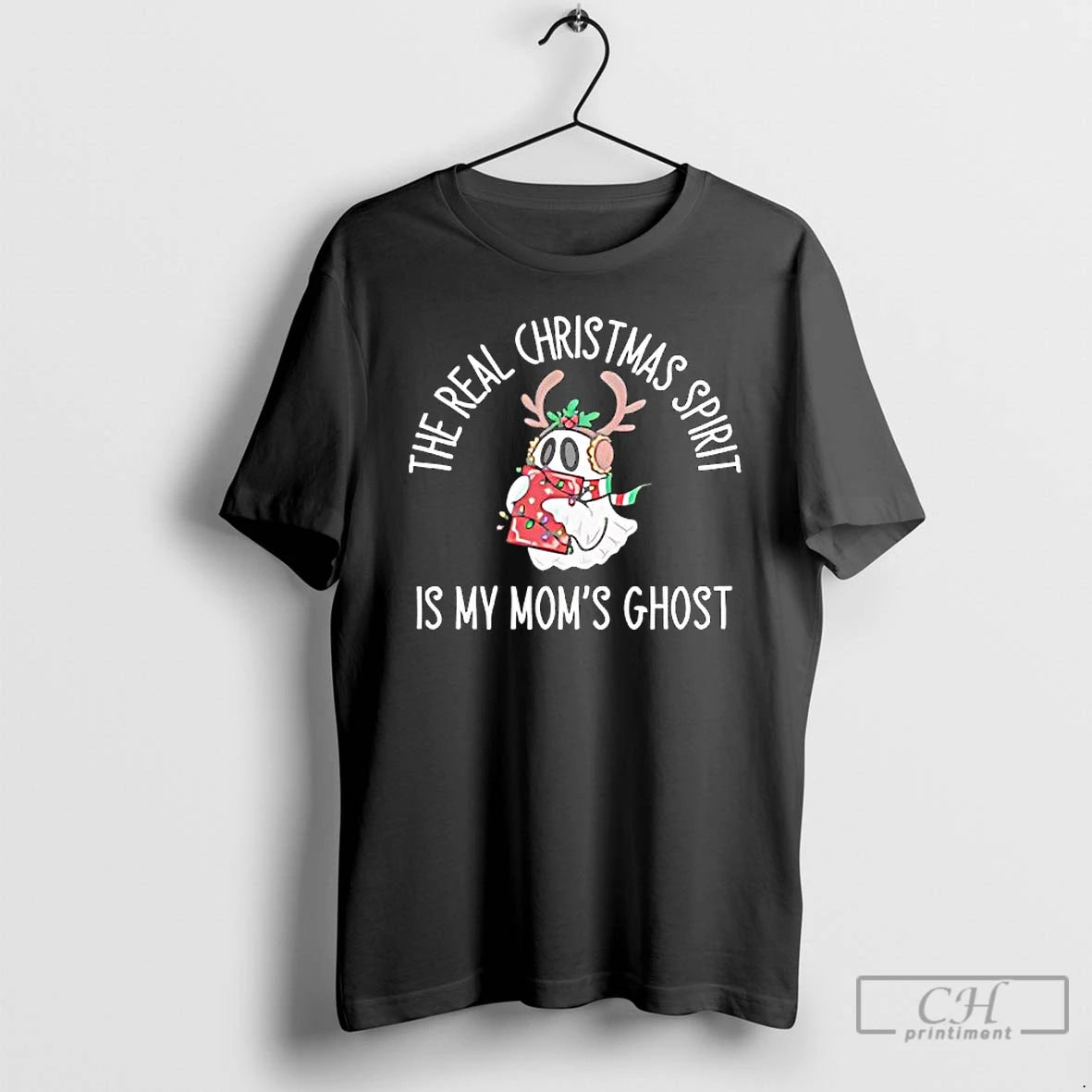 Classic The Real Christmas Spirit Is My Moms Ghost T-Shirts, Hoodie, Sweatshirt | WearSparks.com
