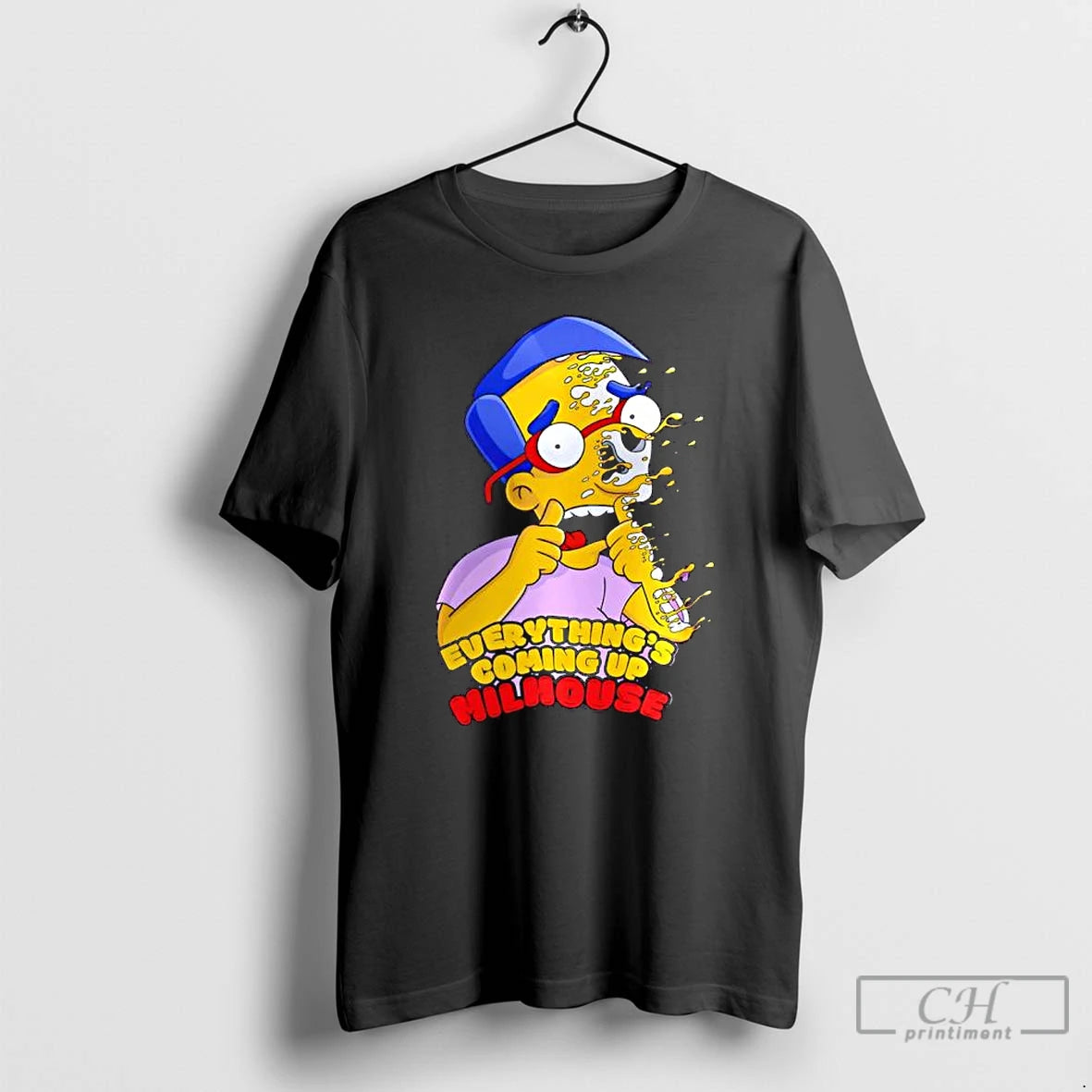 Classic The Simpsons Everythings Coming Up Milhouse Graphic T-Shirts, Hoodie, Sweatshirt | WearSparks.com