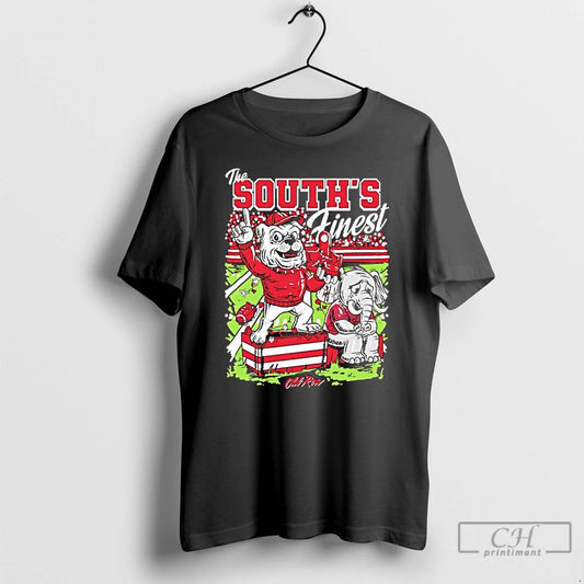 Classic The Souths Finest Dawg Georgia Bulldogs Alabama Elephant Mascot Graphic T-Shirts, Hoodie, Sweatshirt | WearSparks.com