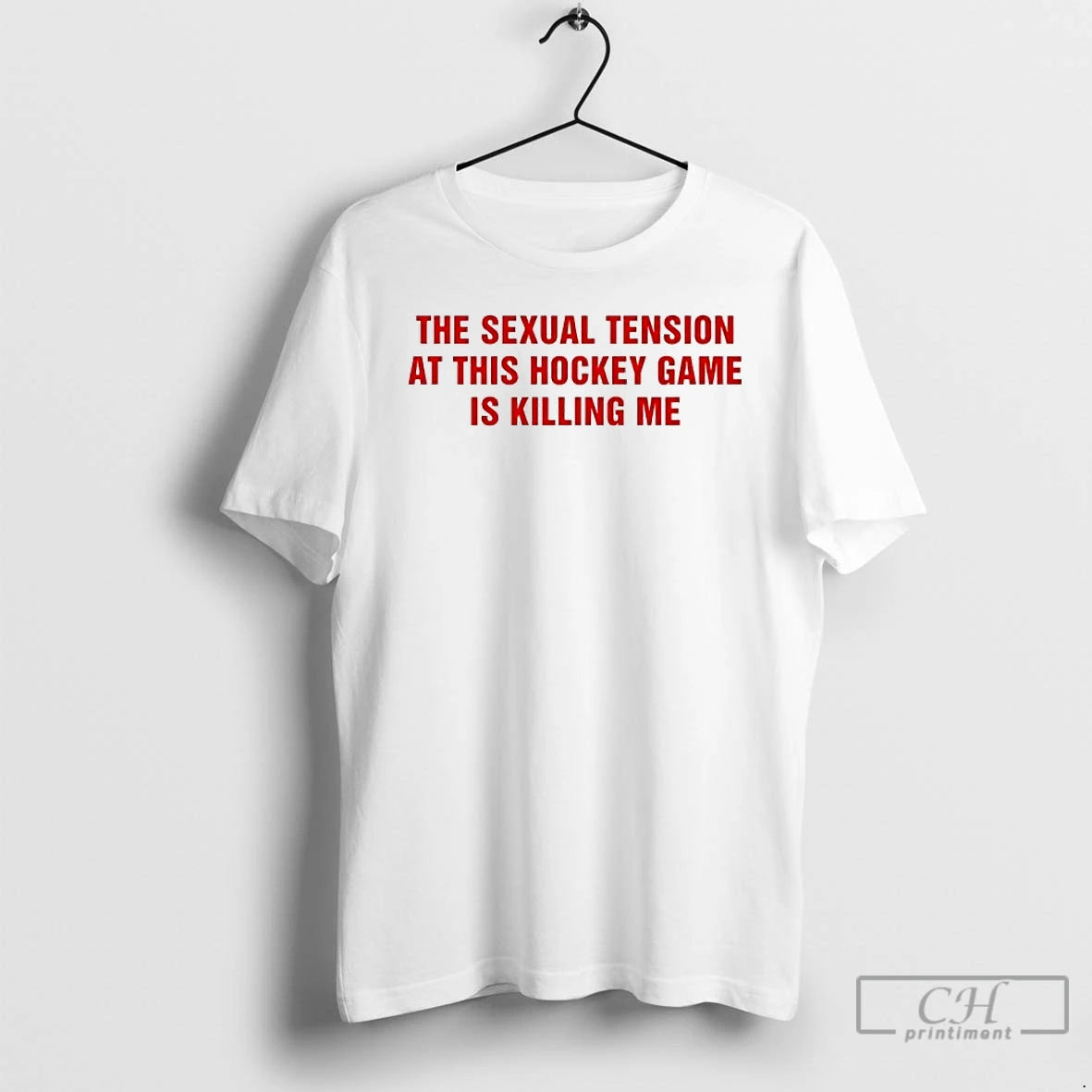 Classic The Sexual Tension In This Hockey Game Is Killing Me T-Shirts, Hoodie, Sweatshirt | WearSparks.com