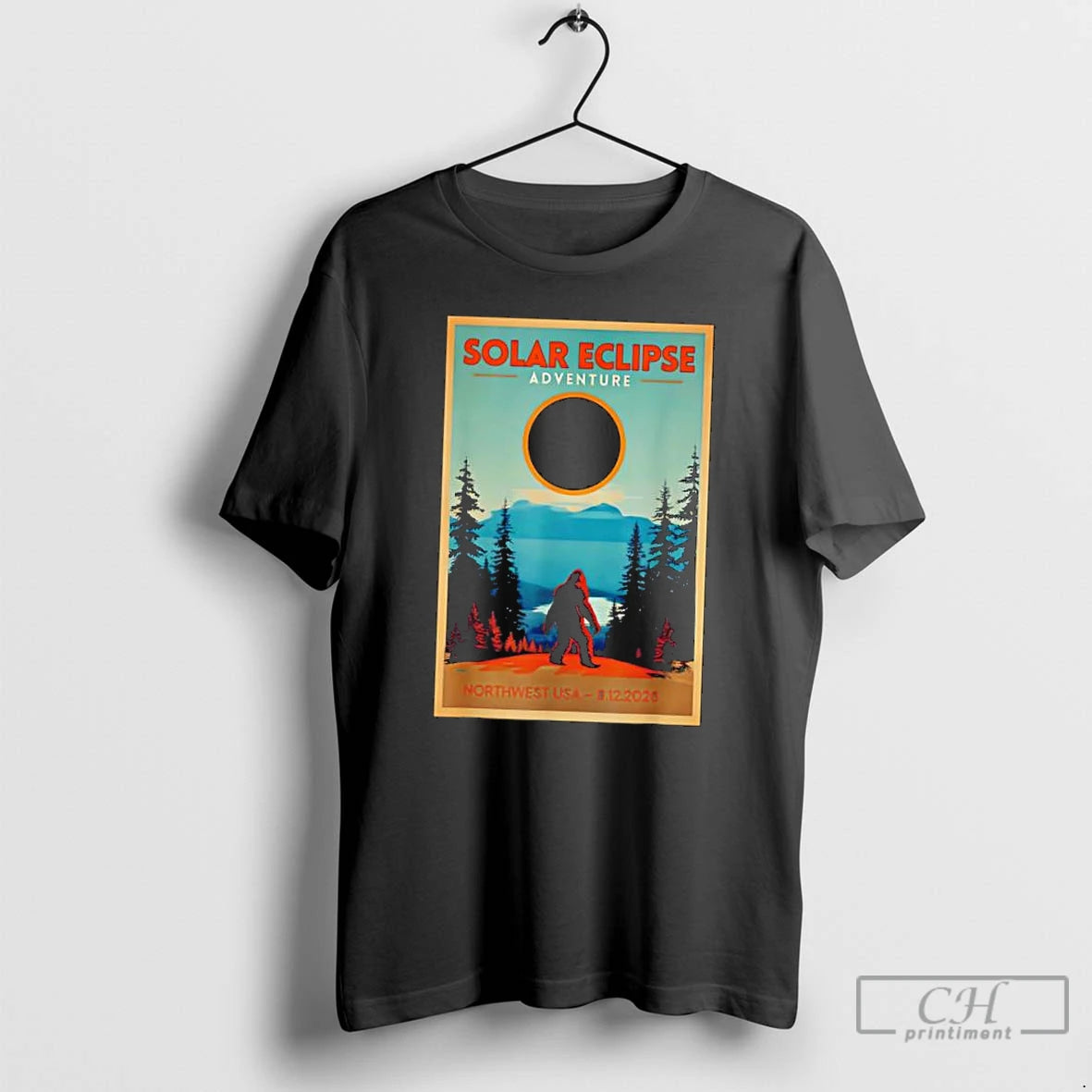 Classic Total Solar Eclipse 08 12 2026 Northwest Usa Sasquatch